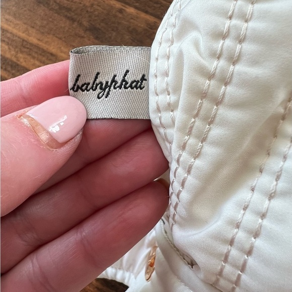 Baby Phat Cream Quilted Jacket w/Gold Accents & yellow lining, size M, see pics - Picture 9 of 12